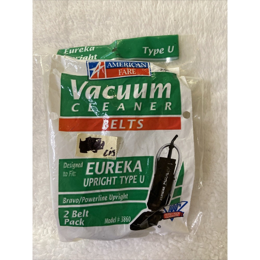 Eureka Upright Type U Vacuum Cleaner Bags Lot of 2 Model #3860 Nip American Fare